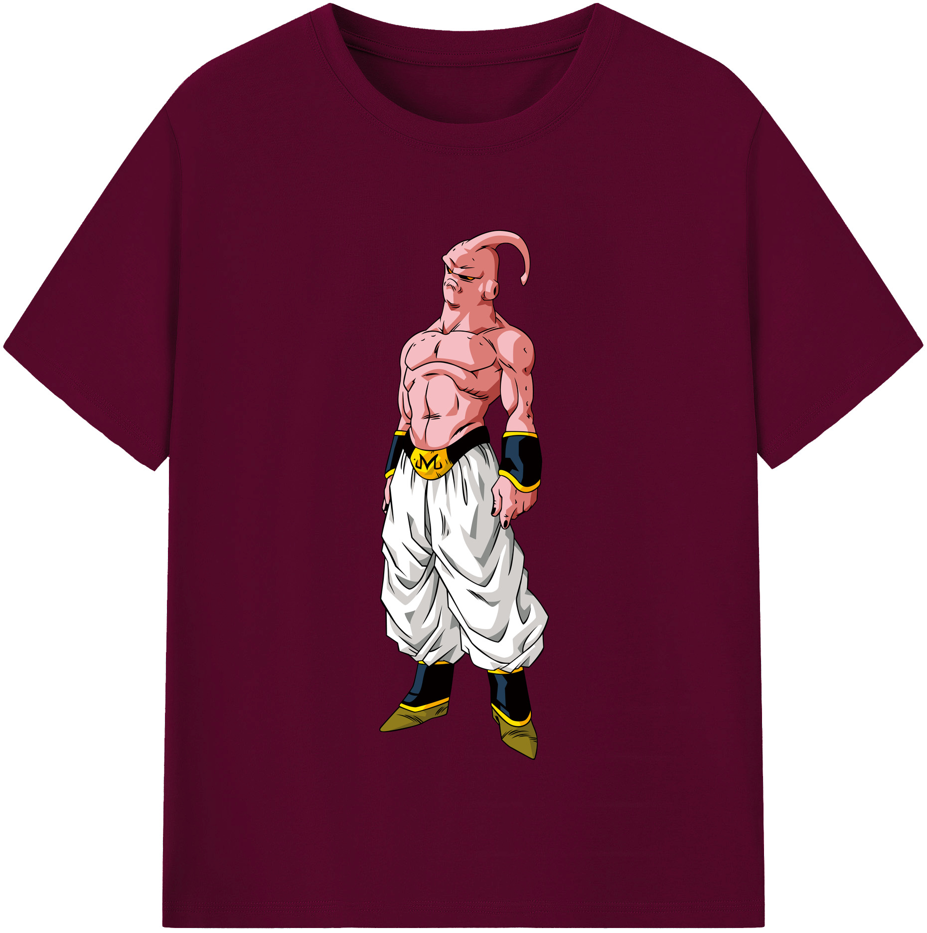 （画像用） ドラゴンボール 魔人ブウ DRAGON BALL Majin Buu レディースカジュアルプリントTシャツ（綿100％）